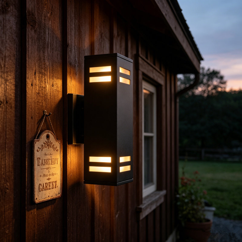 Wade Logan® Breshawna Aluminum Matte Black Outdoor Armed Sconce